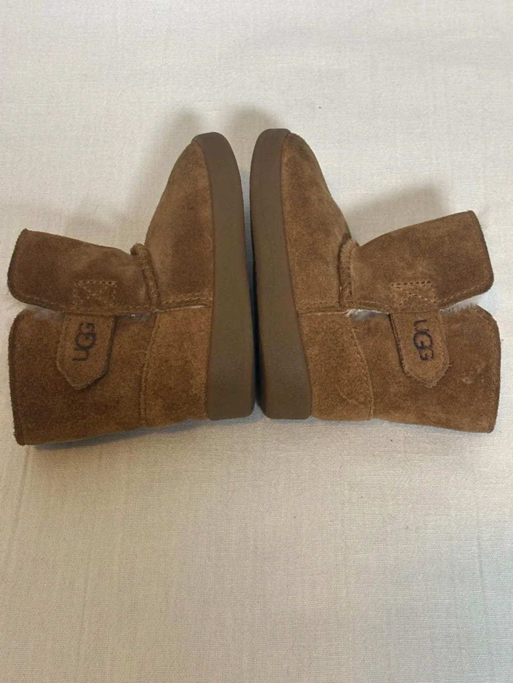 UGG Keelan Suede Boot-Chestnut Brown-Baby/Toddler Size 04/05